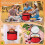 Conjunto de 2 Porta-Tortas Térmicos Redondos de 11x7 Polegadas (Vermelho) 7