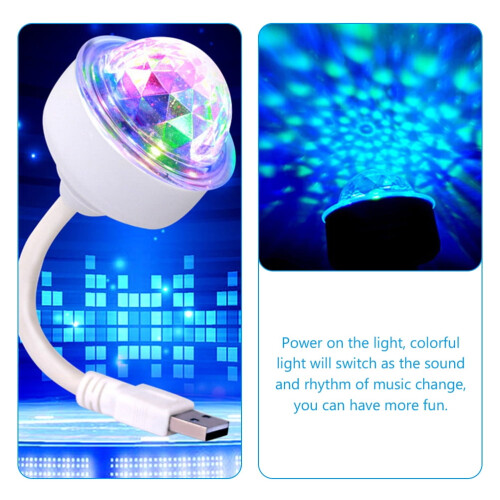 Mini Disco Light USB LED Színváltós 2 db 1