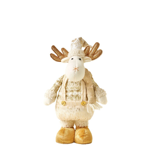 Festive Reindeer Cloth Figurine Desktop Ornament 2
