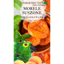 Premium Parrot Food - Ekologiczne Morele  - Dla Wszystkich Papug 100G