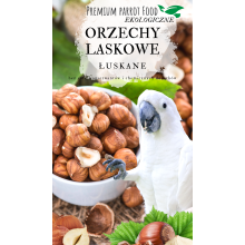Premium Parrot Food -Ekologiczne Orzechy Laskowe  - Dla Wszystkich Papug 100G