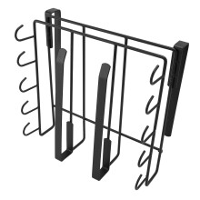 Unter dem Küchenschrank hängendes schwarzes Regal 30,62 Unzen 26,5x25x3cm