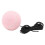 Pink Tennis Training Ball with String, Rubber + Felt, for Practice 8