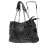 1 Bolsa de Ombro com Corrente Preta em PU da Moda 4