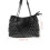 1 Bolsa de Ombro com Corrente Preta em PU da Moda 5