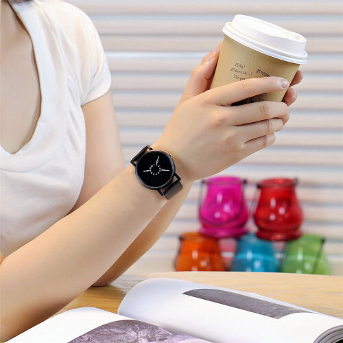 Γυναικείο Casual Μόδας Quartz Μινιμαλιστικό Ρολόι με Δερμάτινο Λουράκι Αναλογικό 2