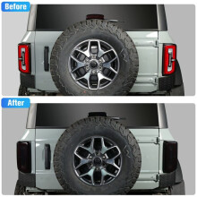 Smoked Tail Light Cover & 3Rd Brake Light Cover Guards for  Bronco 2021-2023 Exterior Accessories