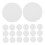 20 stk. værktøjsdiffusor downlight diffusionsplade 7,70 x 7,70 x 0,10 cm hvid 6