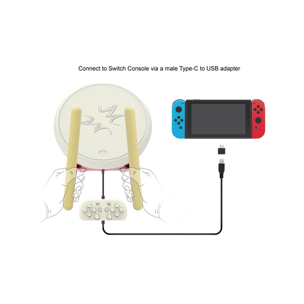 Taiko Drum For Game Console Drum Controller Drum Sticks For Taiko No Tatsujin With Drum Sticks 4713295115323