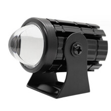 12-80V Motorcycle LED Light Lamp 12W Driving LED Light Fog Spotlights White+Amber Light Waterproof Spotlight