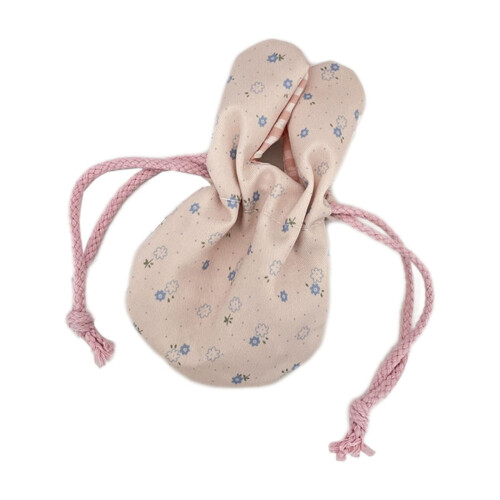 Rabbit Ear Floral Drawstring Bag 18x12cm 1