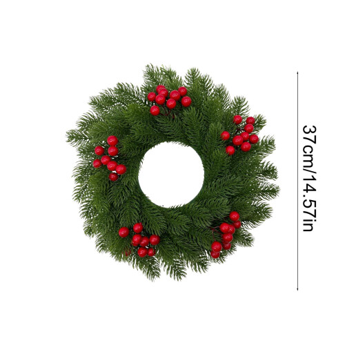 Artificial Pine Christmas Wreath 14.6 in 2