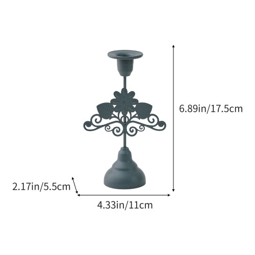 Vintage Iron Flower-Shaped Candle Holder 1 Pack 2