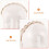 Bandeau de mariage en forme de coquillage doré (1 pièce) 8