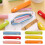 Long polka dot candy-colored canvas pencil case 5