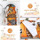 Fall Kitchen Rugs Set of 3 – Non-Slip Washable Polyester 5