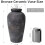 Large Rustic Ceramic Vase – 11 in, Bronze Finish 4