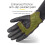 Motorrad-Handschuhe M Schwarz Ziegenleder Touchscreen 5