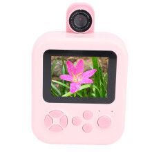 Sofortbildkamera mit 2,4-Zoll-IPS-Bildschirm, 1080P, für Kinder, Rosenrot