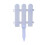 White Plastic Picket Fence Interlocking Edging 50 ft 6