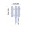 White Plastic Picket Fence Interlocking Edging 50 ft 7