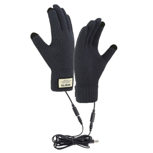 USB Heated Gloves Unisex Fast Heating Washable Knitted 1