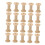 FRCOLOR 50 Pcs Natural Wire Weaving Bobbins Empty Sewing Spools Handmade 4