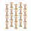 FRCOLOR 50 Pcs Natural Wire Weaving Bobbins Empty Sewing Spools Handmade 8