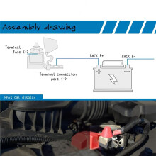 MRBF Terminal Fuses Block Kit - 58V  Max/ IP66 Waterdichte Zekering voor Boten, Marine, Campers, Zonne- Systemen 2 Stuks 100A