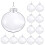 Clear Plastic Christmas Baubles 20 Pack 4
