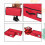 Caixa organizadora para enfeites de Natal, com compartimentos para 32 enfeites natalinos. Espaço de armazenamento de 7,6 cm (3 polegadas) para 5