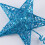 Christmas tree star topper iron blue 20 cm 7
