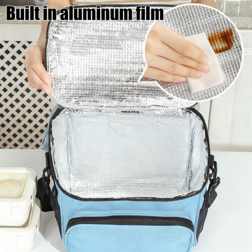 Sac isotherme réutilisable 10 L bleu clair 2