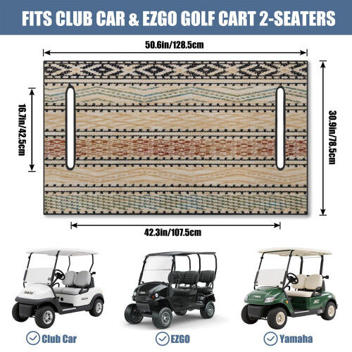Capa para banco de carrinho de golfe em microfibra, 130 x 79 cm (51 x 31 polegadas) 2