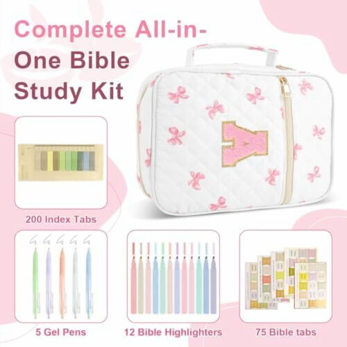 Capa de Bíblia acolchoada personalizada para mulheres com chenille 2