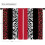 Leopard Print Kitchen Curtains Red Black 27.5x36 in 5