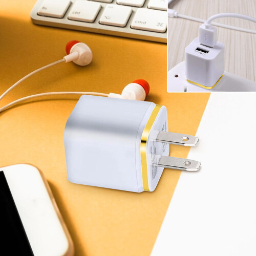 Φορτιστής τοίχου USB, φορτιστής κύβου, κουτί φόρτισης 2 θυρών, βύσμα φορτιστή 1