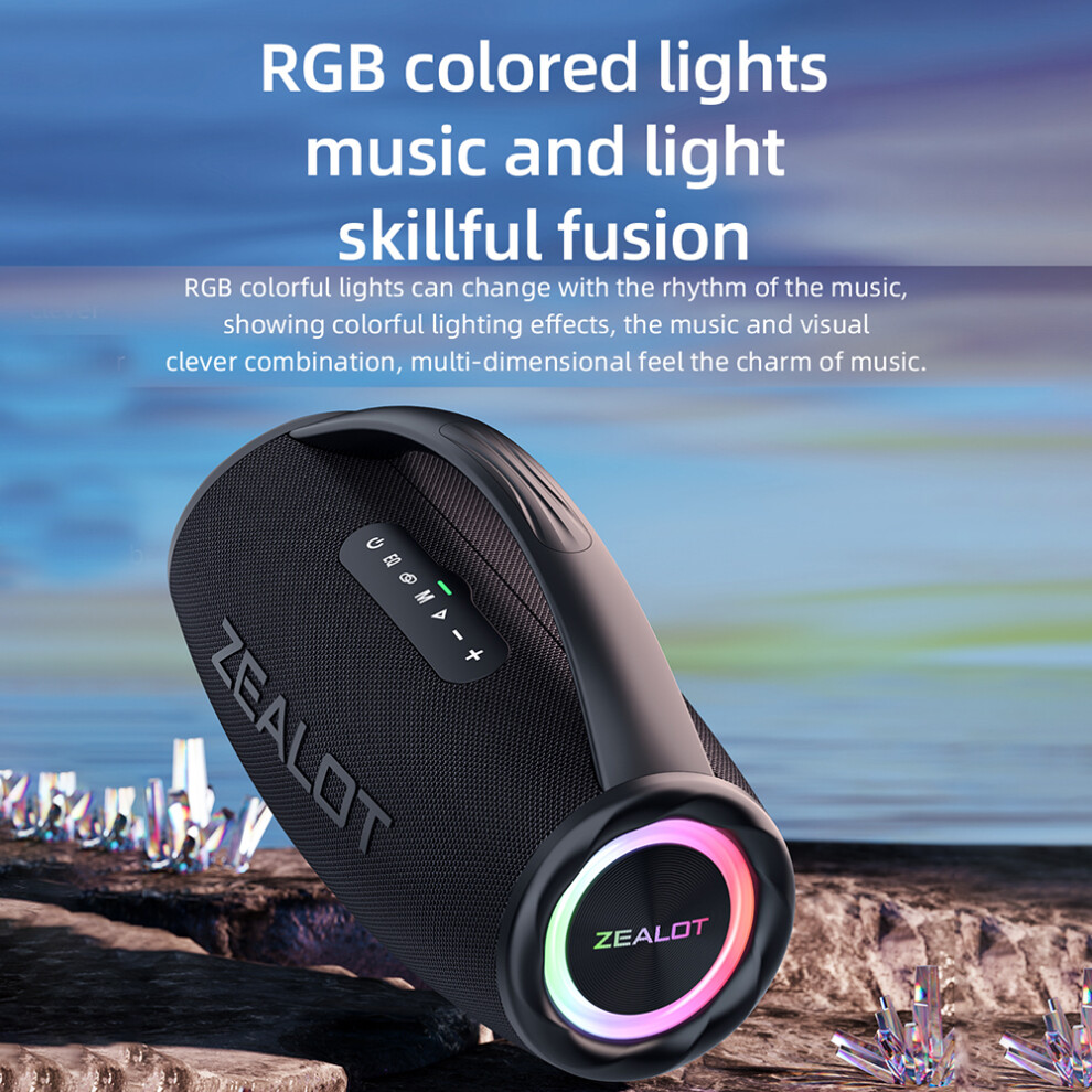 Zealot 80W Portable Bt Speaker Ipx6 7790334089293