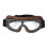 Snowboardbrille mit UV-Schutz, brauner Rahmen 4