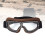 Snowboardbrille mit UV-Schutz, brauner Rahmen 6