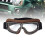 Snowboardbrille mit UV-Schutz, brauner Rahmen 8