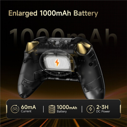 D05 Wireless Controller Charging Dock Gamepad for /Phone/Steam/TV/PC with Hall Effect Joystick Trigger White 1