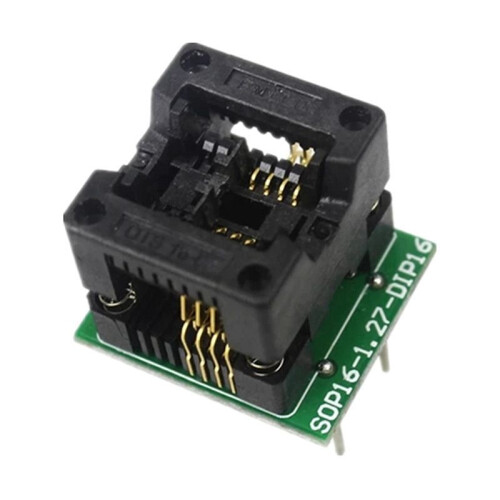 2X SOP16 a DIP16 IC Programmer Adapter Socket 150Mil Chip Programmer SOP16-1.27 Adapter Socket to DIP16 Ots16-1.27-03 1