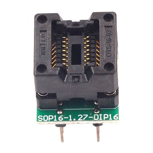 2X SOP16 a DIP16 IC Programmer Adapter Socket 150Mil Chip Programmer SOP16-1.27 Adapter Socket to DIP16 Ots16-1.27-03 2