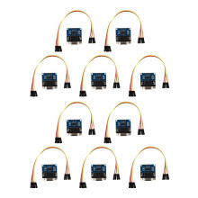 10X MAX3232 RS232 Serial Port to TTL Converter Module DB9 Connector W/ 4 Jump Cables