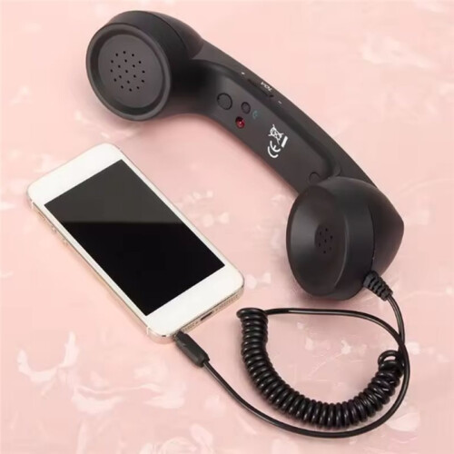 Fones de Ouvido com Receptor para Telefone Celular Retrô e com Fio para Chamadas Confortáveis. 1