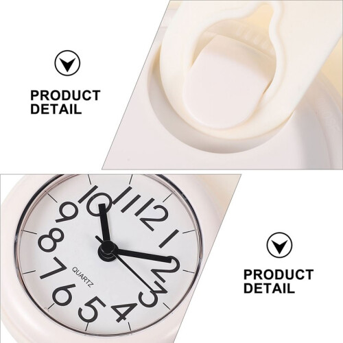 Waterproof Cup Clock Bathroom Shower Timer Wall Hanging Modern Design Plastic Bath Kitchen Use Hook Handle Adhesive 1