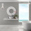 Waterproof Cup Clock Bathroom Shower Timer Wall Hanging Modern Design Plastic Bath Kitchen Use Hook Handle Adhesive 7