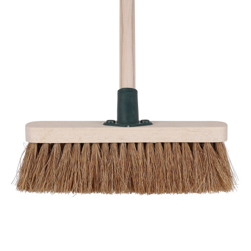 Charles Bentley Decco Soft Coco Sweeping Broom Complete 4ft Handle, 11.4" Natural 2