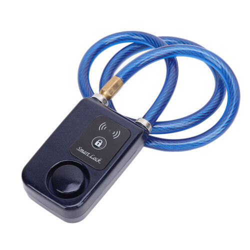 Candado Bluetooth sin llave IP44 azul 3AAA 10mm80cm 1
